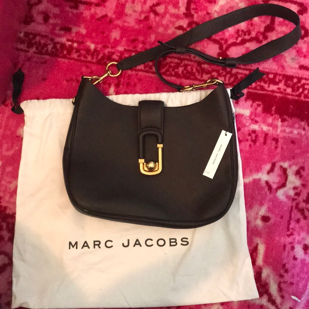 Large Marc Jacobs dark brown pebble crossbody